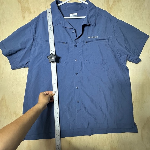 Columbia Men's Mountaindale Shirt XXL Blues Button Down Shirt Utility - Picture 5 of 8